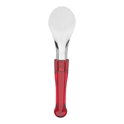 Ijsschep/spatel RVS - rood handvat