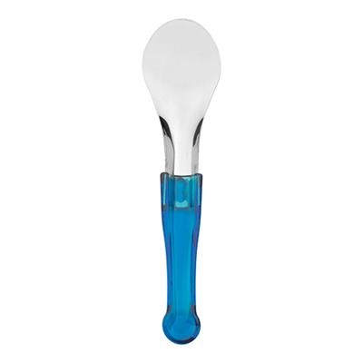 Ijsschep/spatel RVS - blauw handvat