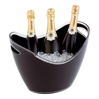 Wijnkoeler 6.0l (h)26.0cm polysterine zwart