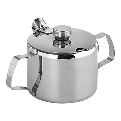 Suikerpot met deksel 20.0cl RVS