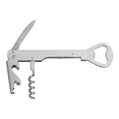 Kelnersmes 14.0cm met flesopener staal