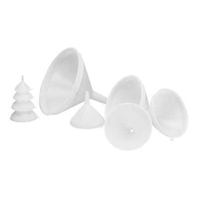 Trechter 8.0cm kunststof wit