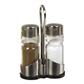 Menage 2-delig RVS glas peper/zout