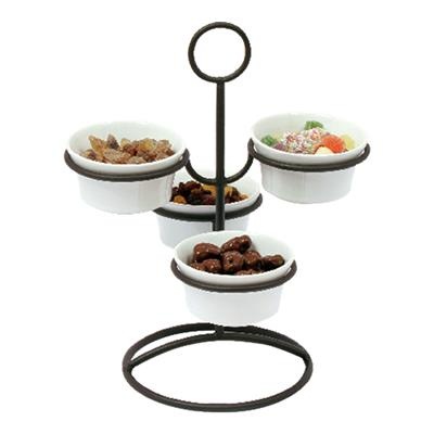 Etagere metaal incl 4 schaaltjes 10.0cm - Uitlopend
