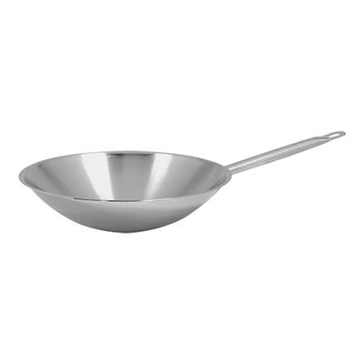 Wok 36.0cm RVS ronde bodem