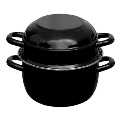 Mosselpan 18.0cm 1.0kg zwart