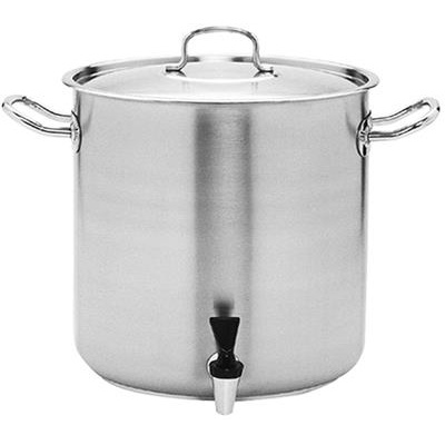 Kookpan hg 40.0cm met kraan 50.0l (h)40.0cm RVS