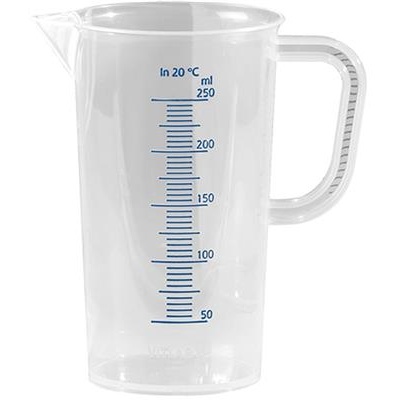 Maatbeker 0.25l kunststof