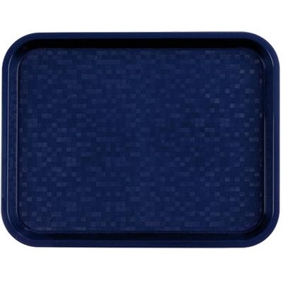 Dienblad rechthoek 34.5x26.5cm blauw polypropyleen
