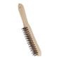 Staalborstel 28.0cm hout