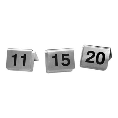 Tafelbordje RVS nummer set 11-20