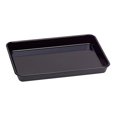 Vlees/inzetbak 19.0x15.0cm(h)4.0 zwart melamine