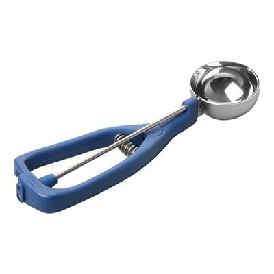 Ijsportioneerlepel 1/16l blauw handvat