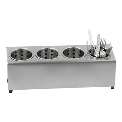 Bestekuitgifte unit 17.5x49.0(h)18.0c 1 rij 4-dlg.