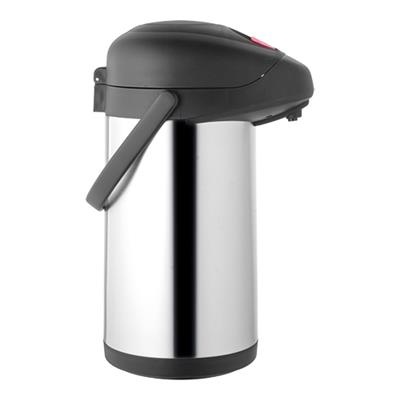 Isoleerkan thee/koffie 4l zwart met pomp