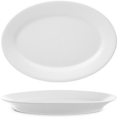 Bord ovaal 24.0x17.1cm Princip wit