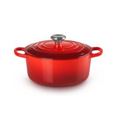 Braadpan rond 24.0cm 4.2l cerise Le Creuset