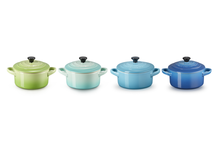 Set a 4 Mini Braadpan Multicolor blue Le Creuset