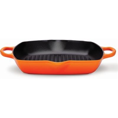 Grillpan 39.4x34.5cm oranje Le Creuset