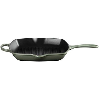 Grillpan vierkant26.0cm thyme green Le Creuset