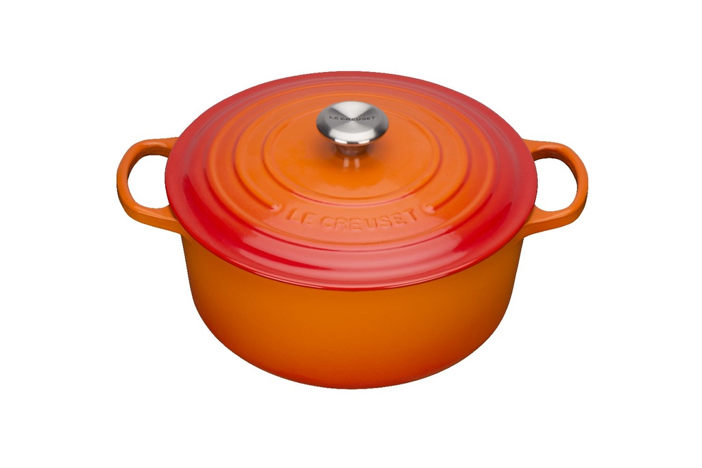 Braadpan rond 22.0cm 3.3l Oranjerood Le Creuset