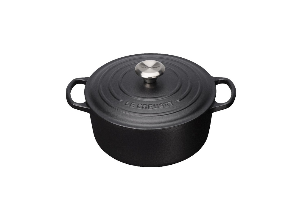 Braadpan rond 26.0cm 5.3l mat zwart Le Creuset