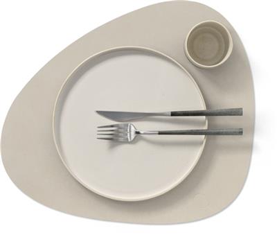 Placemat Curve L 37.0x44.0cm nupo oyster white