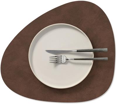 Placemat Curve M 31.0x35.0cm nupo dark brown