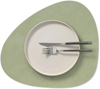 Placemat Curve M 31.0x35.0cm nupo olive green