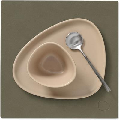 Placemat Square S 28.0x28.0cm nupo army green
