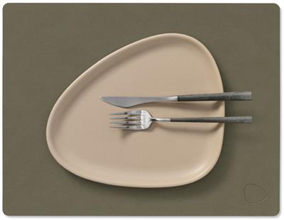 Placemat Square M 26.5x34.5cm nupo army green