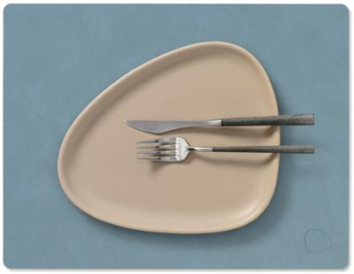 Placemat Square M 26.5x34.5cm nupo light blue