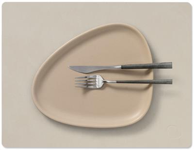 Placemat Square M 26.5x34.5cm nupo oyster white