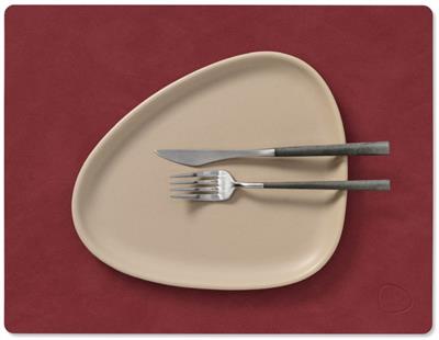 Placemat Square M 26.5x34.5cm nupo red
