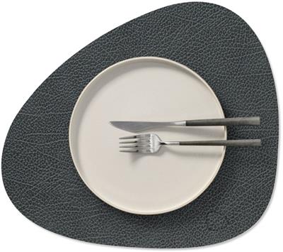 Placemat Curve M 31.0x35.0cm hippo black anthracit