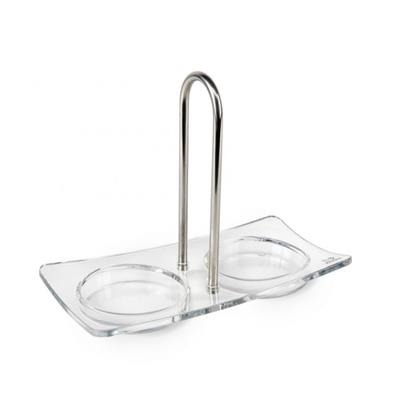 Houder tbv peper- en zoutmolen acryl