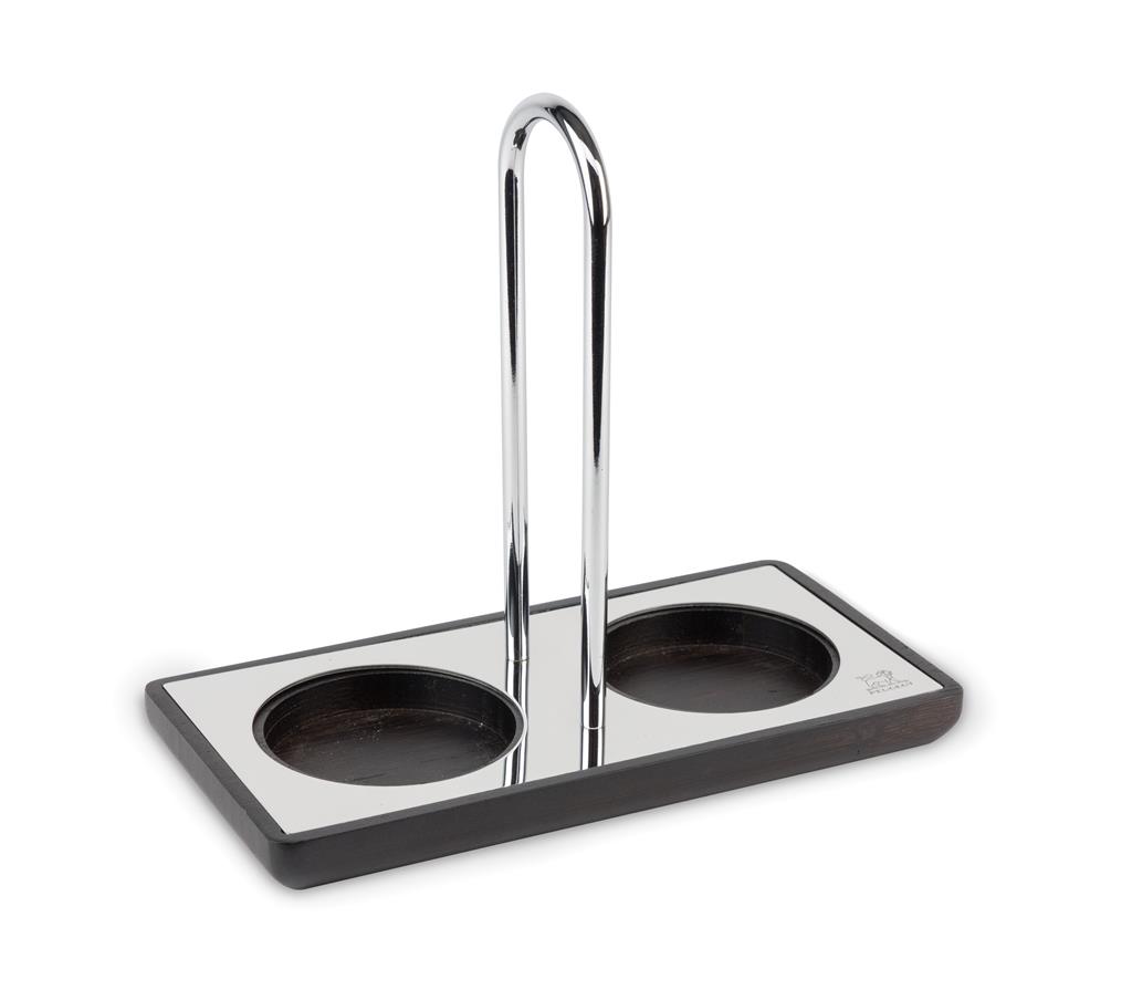 Houder voor peper- en zoutmolen Peugeot Linea 15.0cm chocolade RVS
