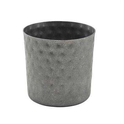 Beker/bakje 8.5cm(h)8.5cm vintage hamerslag