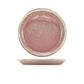 Bord plat coupe 24.0cm rose pink terra