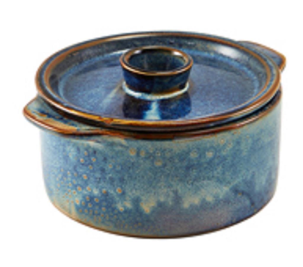 Cocotte met deksel 23.6cl 14.0cm aqua blue terra