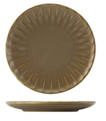 Bord plat coupe 23.0cm matt grey shell terra
