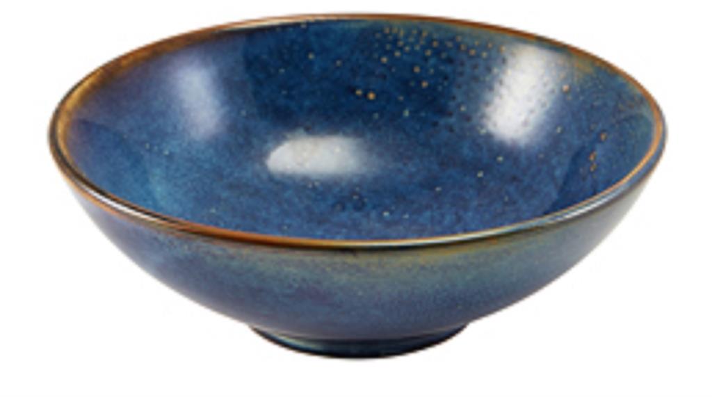 Kom diep 20.2cm Terra Aqua Blue Genware *