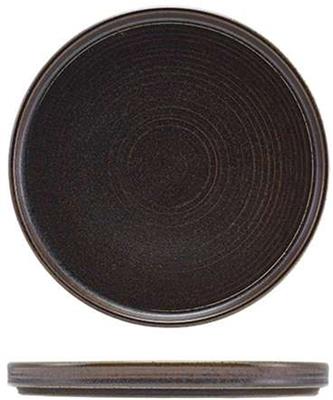 Bord walled 25.0cm black Terra