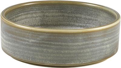 Bord walled 13.0cm matt grey terra