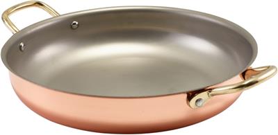 Serveerpan rond 24.5cm copper