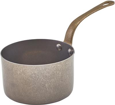 Serveer/sauspan 9.0cm steel vintage