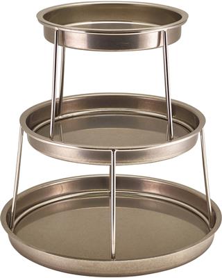 Fruit de mer schaal set/3 35.0cm steel vintage