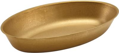 Schaal ovaal 17.5x11.1cm gold vintage