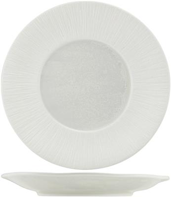 Bord plat 22.8cm incise lucine
