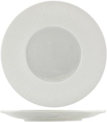 Bord plat 28.5cm incise lucine